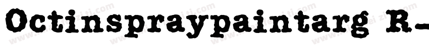 Octinspraypaintarg R字体转换